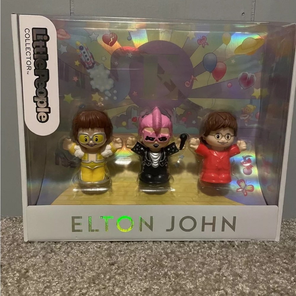 New Fisher Price Little People Collector Elton John Special Edition Figure Set